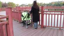 stroller peataí fabraic infhillte 600D meáchan éadrom stroller taistil peataí spás stroller taistil Pushchair Jogger do Madrín Cat