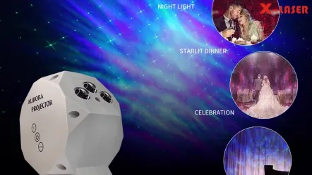 Wholesale Best Quality Aurora Borealis Projector Lamp Cross Star Pattern X Laser Lamp X Laser