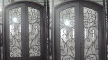 Snykty luxury arc custom made iron door
