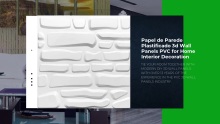 Papel de Parede Plastificado 3d Wall Panels PVC for Home Interior Decoration