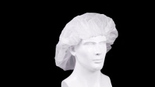 Introto Disposable Bouffant Cap Hair Net Head Cover 24 Inch pack of 100 White Orient Healthcare