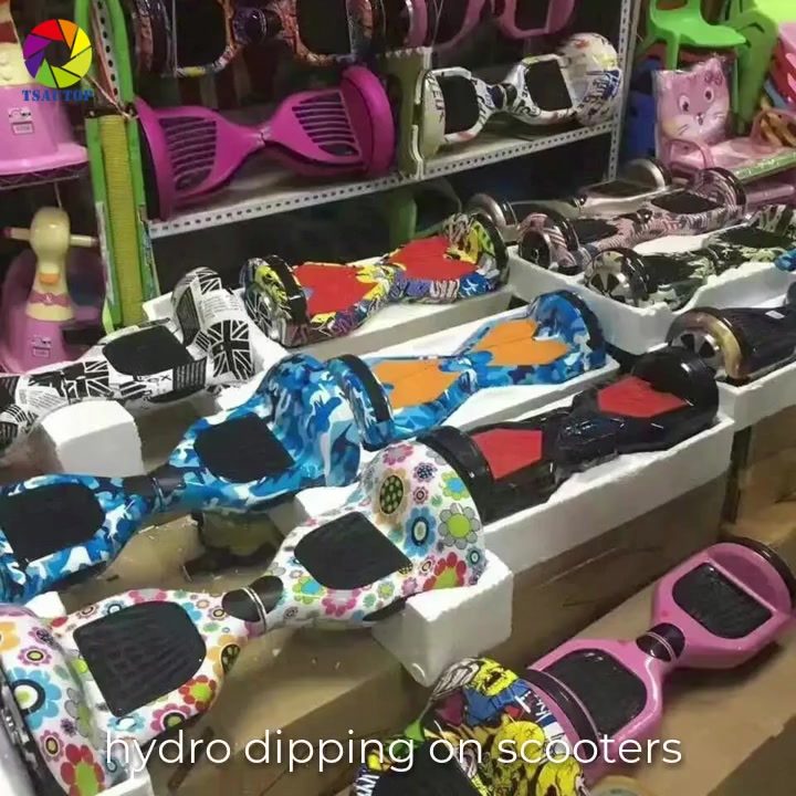 Cartoon hydro dipping film on the products