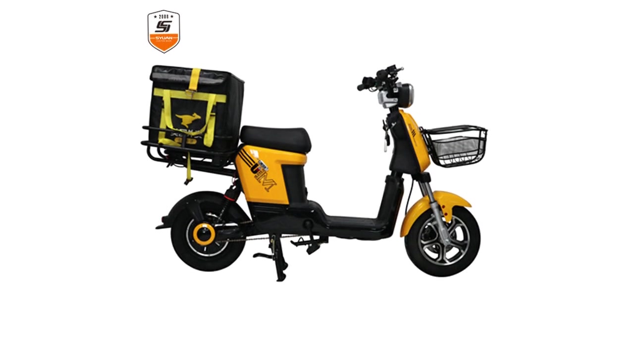 Wholesale High Speed City Green Power 400W 48V Electric Bicycle Food Delivery E Bike