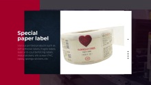 Special paper label
