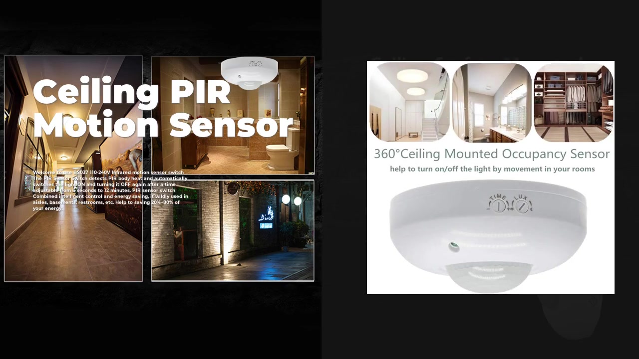 Best Ceiling Surface Mounted PIR Motion Sensor BS037| RAYZEEK TECH FactoryPrice-