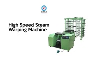 High speed computerized sizing cutting warping yarn machine for needle loom