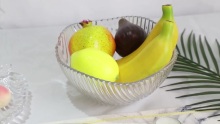 Leaf Pattern Design Glass Tumbler Water Jug Set Clear Charger Plates Glass Dinner Plates- JH Glassware