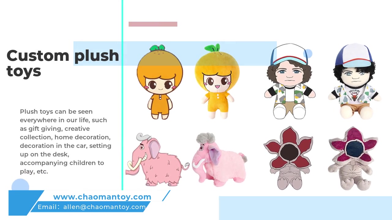 Fabricantes de peluches online personalizados