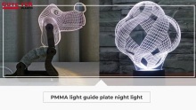 GUTE TEK PLASTIC custom PMMA acrylic light guide plate for 3D night light