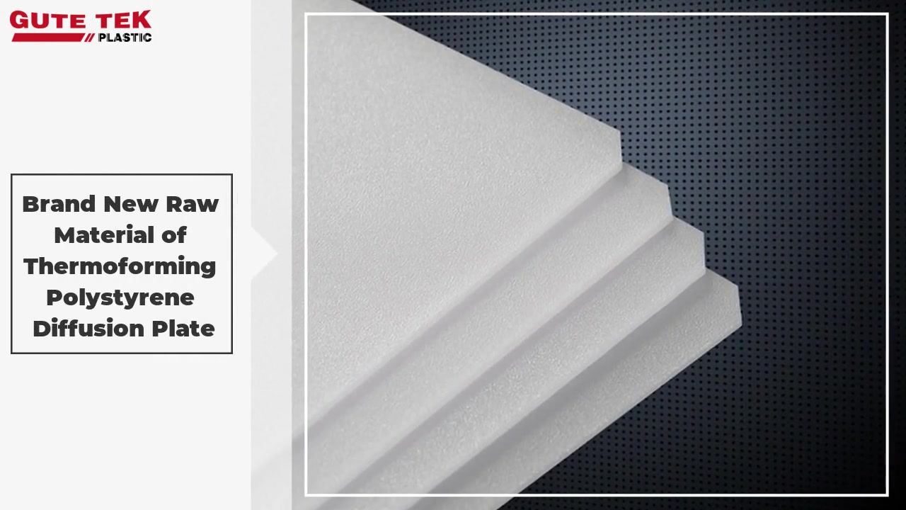 Grosir Profesional Thermoforming Polystyrene Diffuser Sheet Untuk Pencahayaan LED