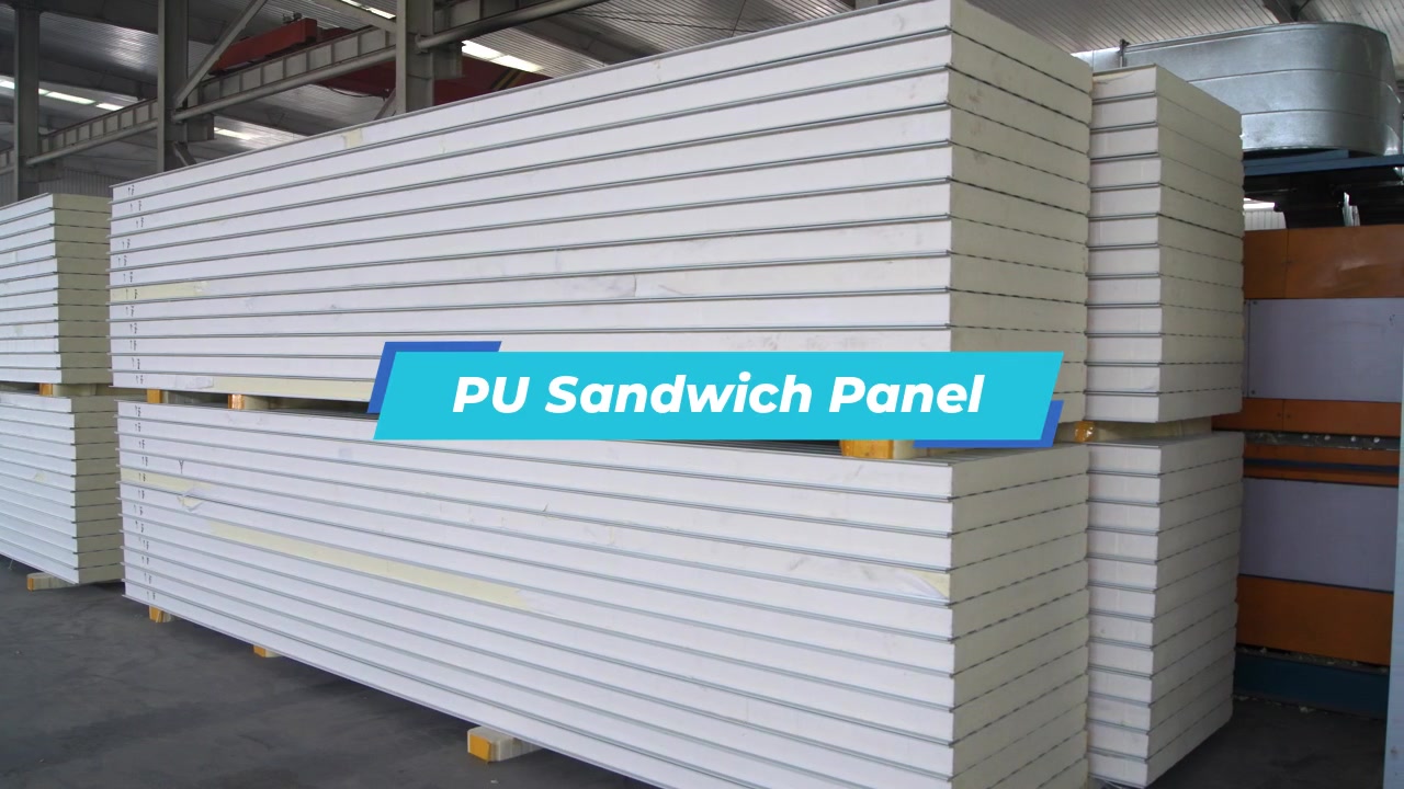 Panneau sandwich en polyuréthane de la meilleure qualité Usine de panneaux muraux en polyuréthane