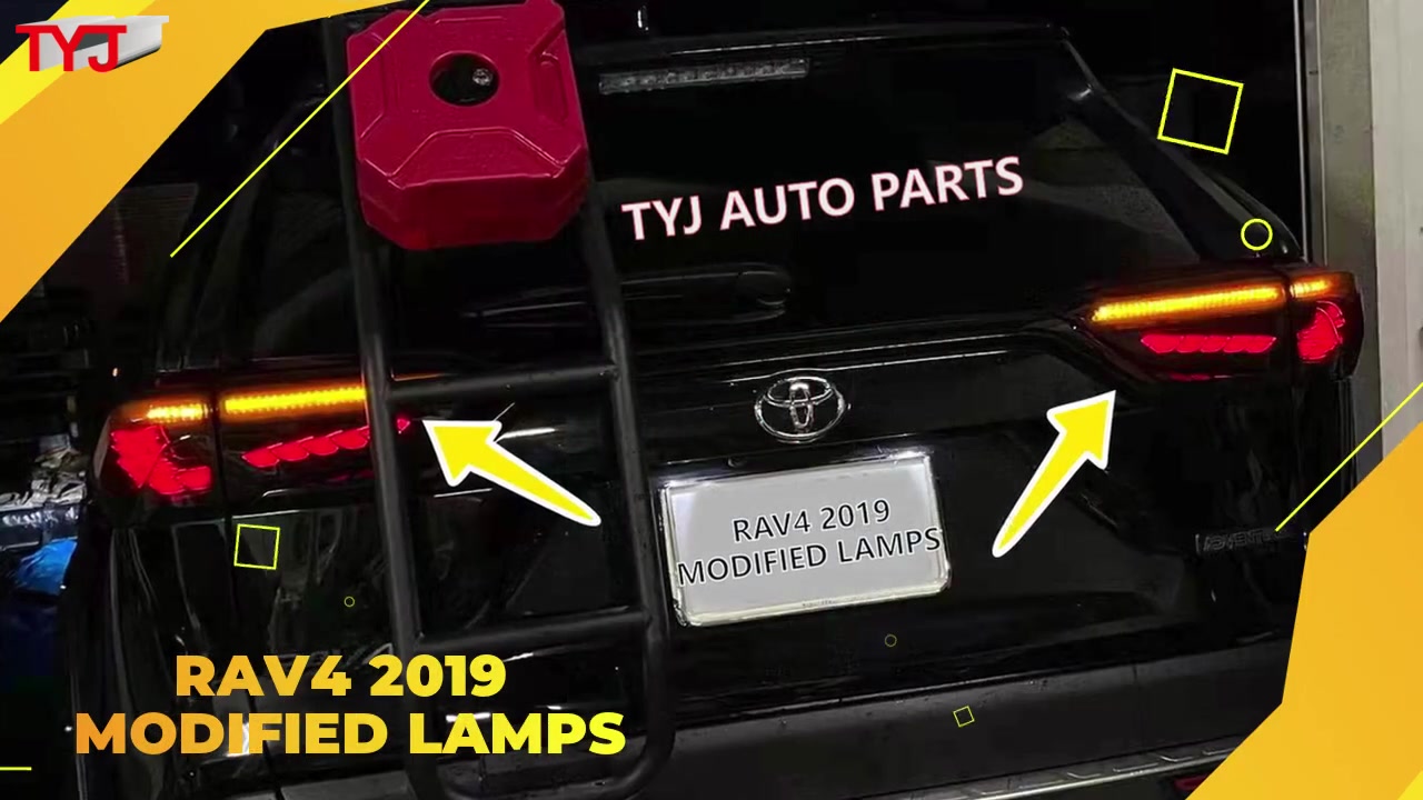 Best Quality Case  RAV4 2019 2020 2021 USA MODIFIED  TAILLIGHTS BACKLAMPS SET Factory