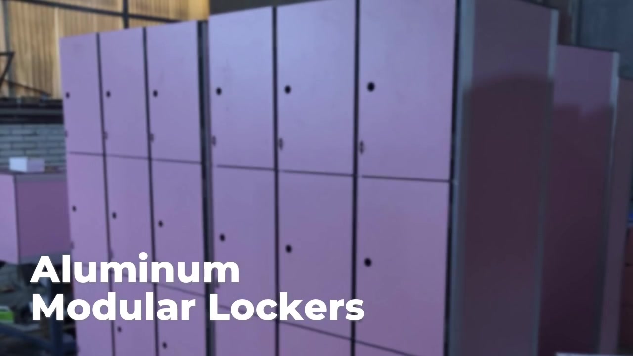Armarios modulares de aluminio adecuados para la escuela y el gimnasio
