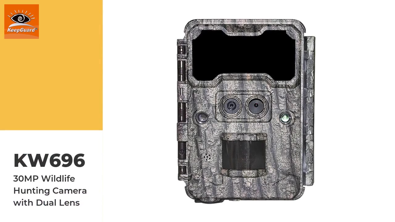 KEEPGUARD KW696 30MP Wildlife Hunting Camera with Dual Lens