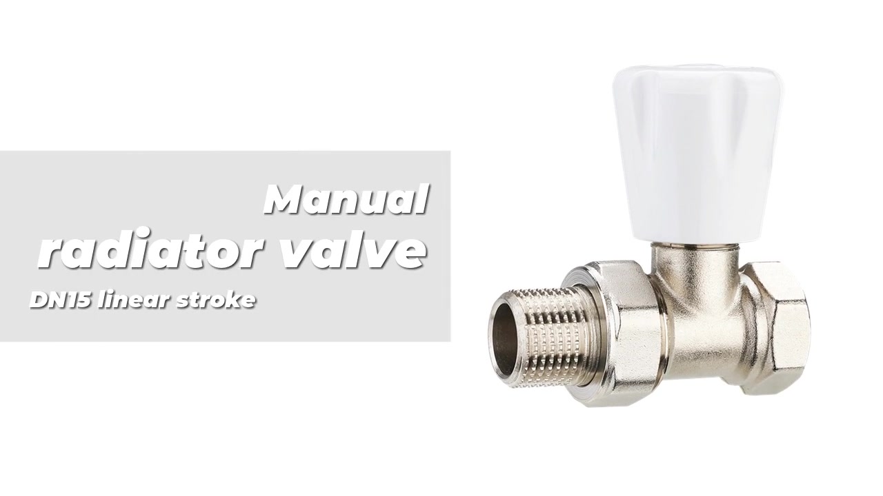 Manual radiator valve DN15 linear stroke