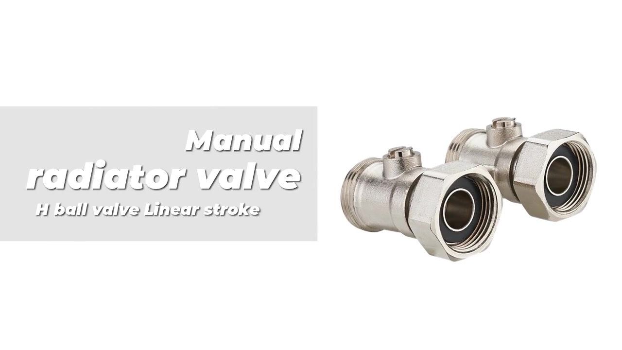 Radiator valve H ball valve Linear stroke
