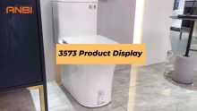 ANBI Sustainable One Piece Bathroom Cyclone Flushing WC Rimless Commode Toilets AB 3573