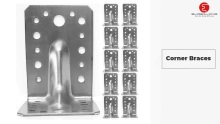 Corner Braces Brackets Plates, Heavy Duty Wooden Angle, Metal Steel Sheet Galvanised 3,54" X 1,97" X 2,17" (90 X 50 X 55 Mm X2 Mm) ART3 Pack of 10pcs