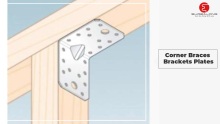 Corner Braces Brackets Plates, Heavy Duty Wooden Angle, Metal Steel Sheet Galvanised L 2,75"X 2,75"X 2,17"X 0,06" (70 X 70 X 55 X 2mm) Pack of 10pcs