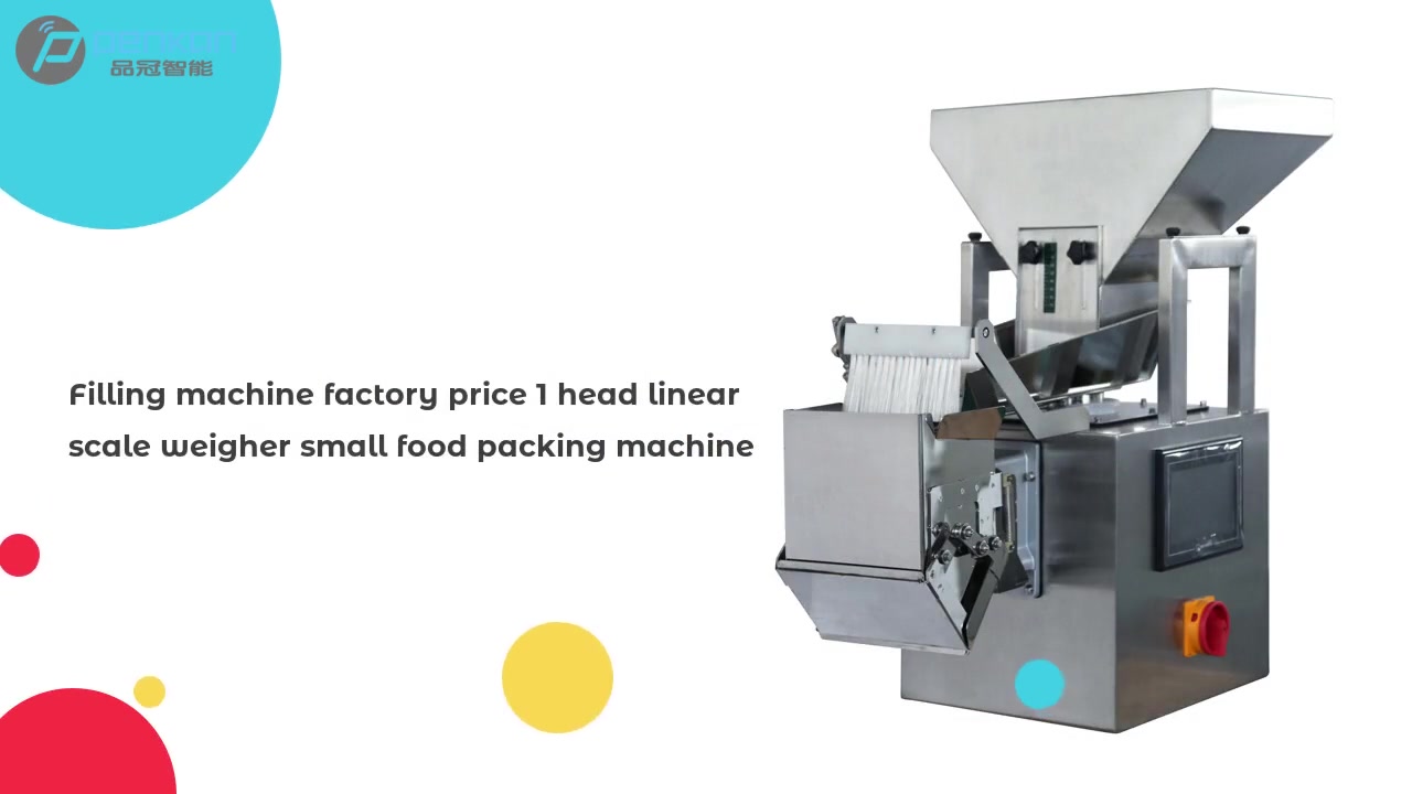 Máquina de enchimento preço de fábrica 1 cabeça balança linear balança pequena máquina de embalagem de alimentos