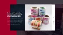 Custom sticker printing label for household daily chemical product label sticker detergent label