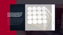 Laser laser security label Custom trademark anti-counterfeiting Printing sticker manufacturer
