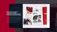 OEM China Suppliers Products brochue Guideline Catalog Manual Printing flip book printing