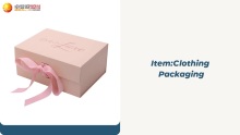 Clothing Packaging Zeal-x Custom Logo Luxury Cardboard Magnetic Foldable Gift Box With Ribbon