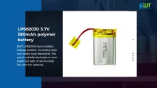 LP682030 3.7V 380Mah ceallraí polaiméir