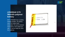 LP603040 3.7V 180Mah ceallraí polaiméir