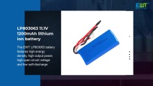 Lp803063 11.1v 1200mAh ceallraí ian litiam