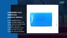LP606090 7.4V Ceallraí Polymer 4000Mah