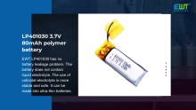 LP401030 3.7V 80Mah polaiméir ceallraí