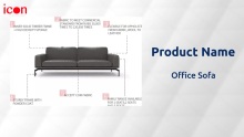 Reception Modular Two Seat Sectional Sofa Set Black Leather Couch