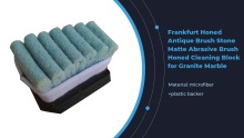 Frankfurt mengasah Batu Berus Batu Matte Abrasive Brush Honed Blok Pembersihan untuk Marmer Granit