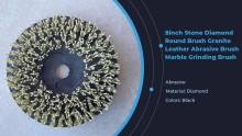 8inch Stone Diamond Round Brush Granite Leather Abrasive Brush Marble Grinding Brush