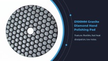 100mm granito 7 pauso erretxina malguko diamante poltizatzeko pad harrizko kuartzoa artezketa