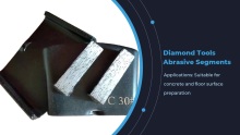 Diamond tresnak urratzaile segmentuak HTC artezteko oinetakoak plaka hormigoizko solairurako