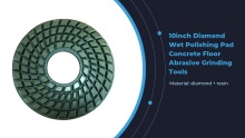 Fabrika hornidura 10inch Diamond heze leuntzeko pad hormigoizko zorua Pakistanen artezteko tresna urratzaileak