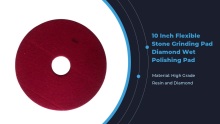 Salmenta beroa 10 hazbeteko harria malguak Artezteko pad diamante hezea leuntzeko pad granito marmol harri kuartzoetarako