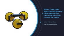 325mm Three Claws Heavy Duty Suction Cup Triply Glass Suction Cups Stone Tile Removable Lifter Ceramic Tile Sucker
