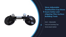 15cm Adjustable DualSuction Cup Stone Seam Setter For Pulling and Aligning Tiles Flat Surface Building Tools