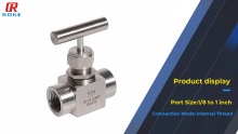 Stainless Steel 6000psi NPT Female Thread Integral Forged Needle Valve