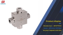 Stainless Steel Ultrahigh Pressure Super High Pressure Cross 60000psi/4138bar 3/8"