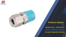 Stainless Steel Double Ferrules NPT Thread Male Connector