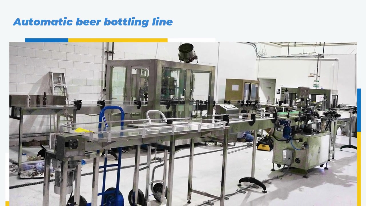 Automatic Beer Bottling Line Supply Complete Beer Packaging Filling