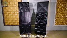 Iragazgaitza PVC hormako panel 3D Wallpaper eranskailua etxerako