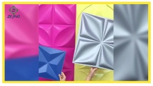 2021 Diseinu berriak TV Backgroud kolore aberatsa PVC dekorazio 3D hormako paneleko etxeko dekorazioa