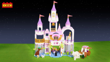castle building blocks toy set