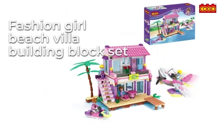 Fashion Girl Beach Villa Bausteinsatz Guangdong Loongon Animation Culture Co Ltd